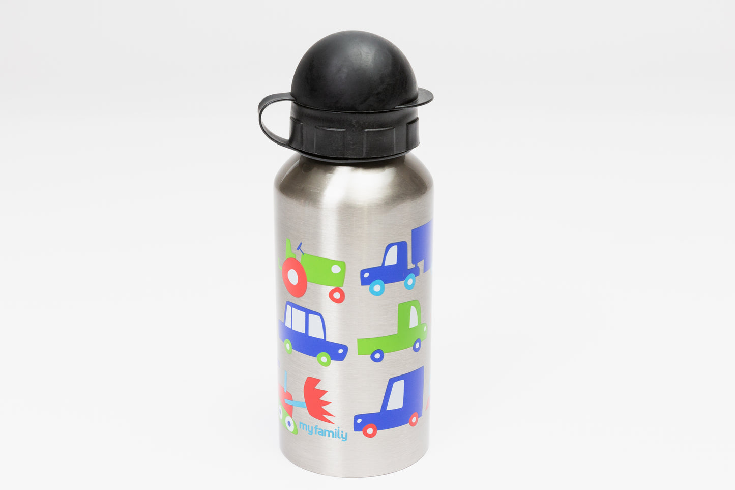 My Family 400ml Stainless Steel Drink Bottle Traffic